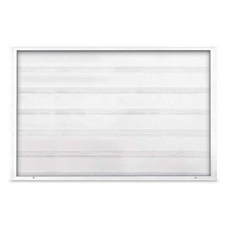 United Visual Products Single Door Radius Corkboard, 18"X24", W UV8000-WHITE-ULTMAR